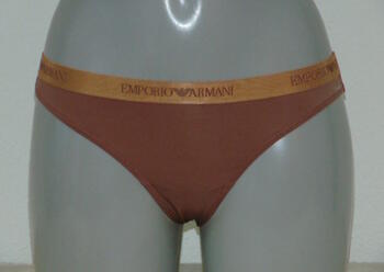 Armani Ladies Microfiber Marron Slip Brésilien