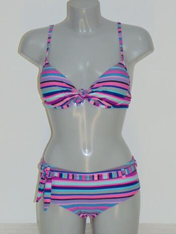 SHIWI CARIJN PIXIE Blue/Pink Push Up Bikinitop + Short