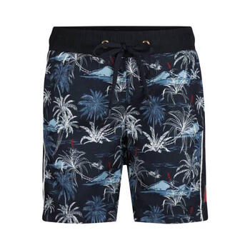 DJDUTCHJEANS PALM TREES Heren Zwemshort Marine/Print