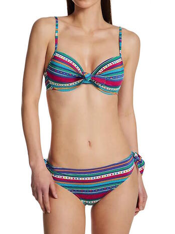 ROSA FAIA BEACH Eleonore Turquoise/Print bikini set 