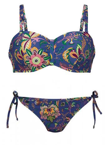 ROSA FAIA BADMODE Ella Madeira Paars/Print bikini set