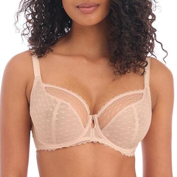 Freya Signature Niet Voorgevormde Plunge bh natural beige