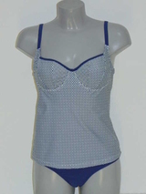 Shiwi Indigo blanc/gris tankini set