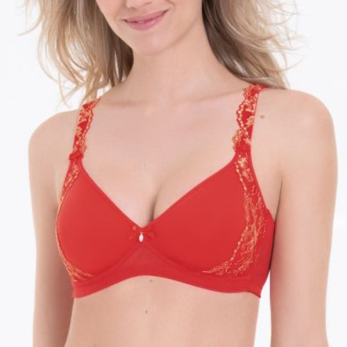 Rosa Faia Colette rouge soutien-gorge sans armatures en dentelle