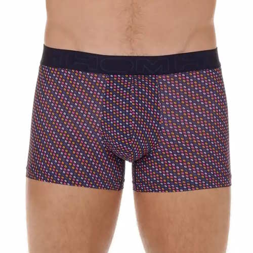 HOM Hal bleu marine/print sport trunk