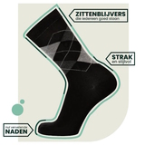 Bamboosa Steve noir/print chaussettes