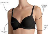 Triomphe Perfectly Soft noir soutien-gorge rembourré