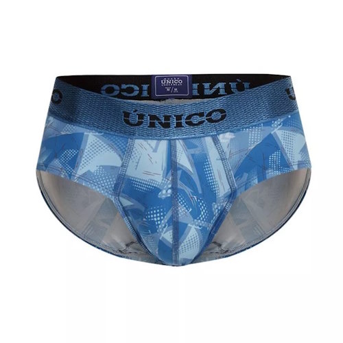 Mundo Unico Escantillon bleu/print slip pour hommes