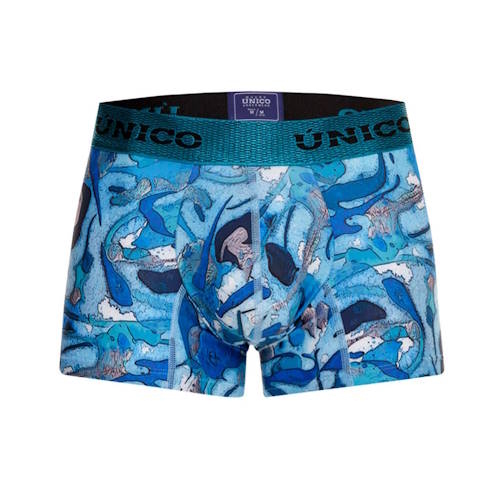 Mundo Unico Atlantida bleu/print sport trunk