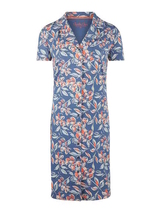 Charlie Choe Retro nights bleu/print chemise de nuit