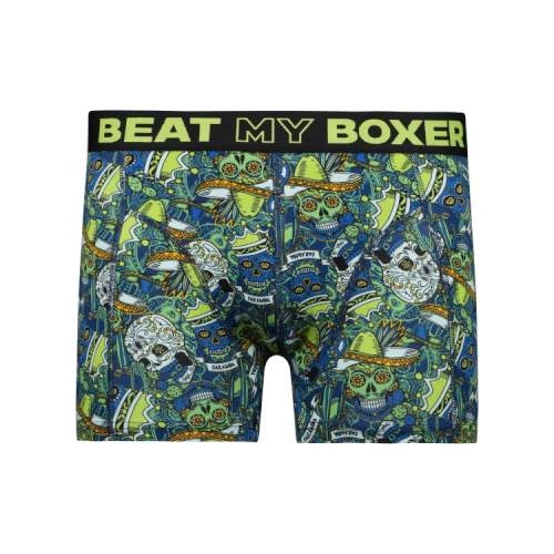 Battre mon boxeur Caramba vert/print boxer