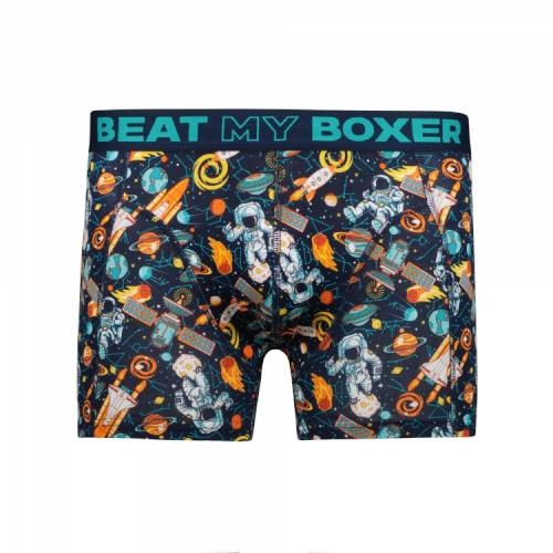 Battre mon boxeur Space noir/print boxer