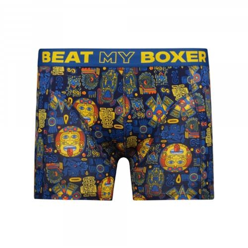 Battre mon boxeur Aztec bleu/print boxer