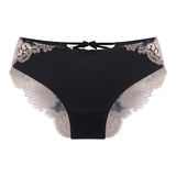 LingaDore black and cream noir slip