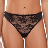 LingaDore Depths of black lingerie noir culotte string