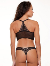 LingaDore Depths of black lingerie noir culotte string