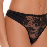 LingaDore Depths of black lingerie noir culotte string