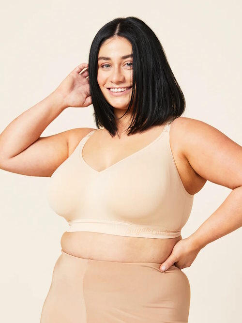 Sucre d'orge Basic beige soutien-gorge sans armatures en dentelle