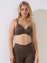 Lisca Maya marron soutien-gorge sans armatures en dentelle