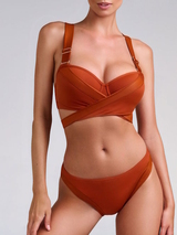 Maillots de bain Marlies Dekkers Cache Coeur orange haut de bikini préformé