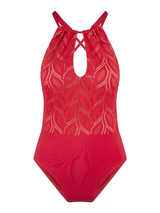 Plage de LingaDore fabulous in red Lace rouge maillot de bain