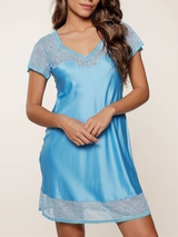 LingaDore Night Bonny Blue bleu chemise de nuit