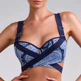 Maillots de bain Marlies Dekkers Cache Coeur bleu/print haut de bikini préformé