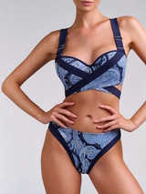 Maillots de bain Marlies Dekkers Cache Coeur bleu/print haut de bikini préformé