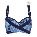 Maillots de bain Marlies Dekkers Cache Coeur bleu/print haut de bikini préformé