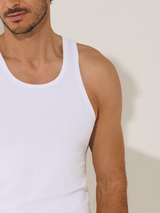 Lisca Hermes blanc singlet pour hommes