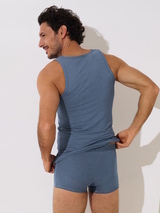 Lisca Zeus bleu singlet pour hommes