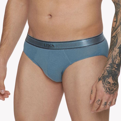 Lisca Zeus bleu slip pour hommes