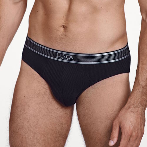 Lisca Zeus noir slip pour hommes