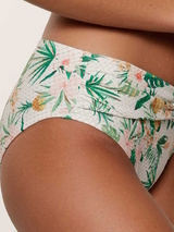 Plage de LingaDore Tropical Botanic blanc/print slip de bikini