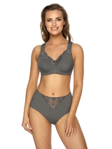 Viania Helga gris foncé soutien-gorge sans armatures en dentelle