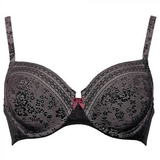 Rosa Faia Fleur noir soutien-gorge sans forme