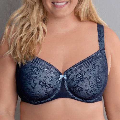 Rosa Faia Fleur bleu marine soutien-gorge sans forme