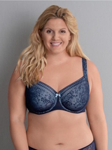 Rosa Faia Fleur bleu marine soutien-gorge sans forme