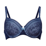 Rosa Faia Fleur bleu marine soutien-gorge sans forme