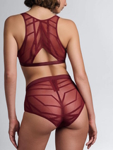 Marlies Dekkers Illusionist bordeaux soutien-gorge sans armatures en dentelle