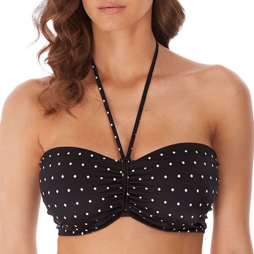 Freya Jewel Cove noir/print haut de bikini préformé