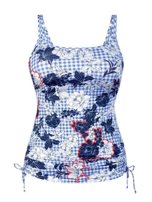 Maillots de bain Anita Alassio bleu/blanc tankini top