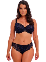 Fantasie Emmaline noir/bleu slip